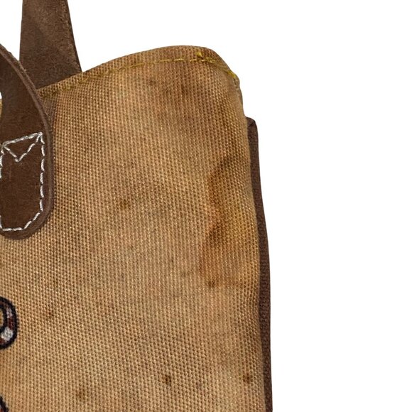 Laurel Burch Canvas small Tote Bag With Cat Design artsy artist - Picture 4 of 11